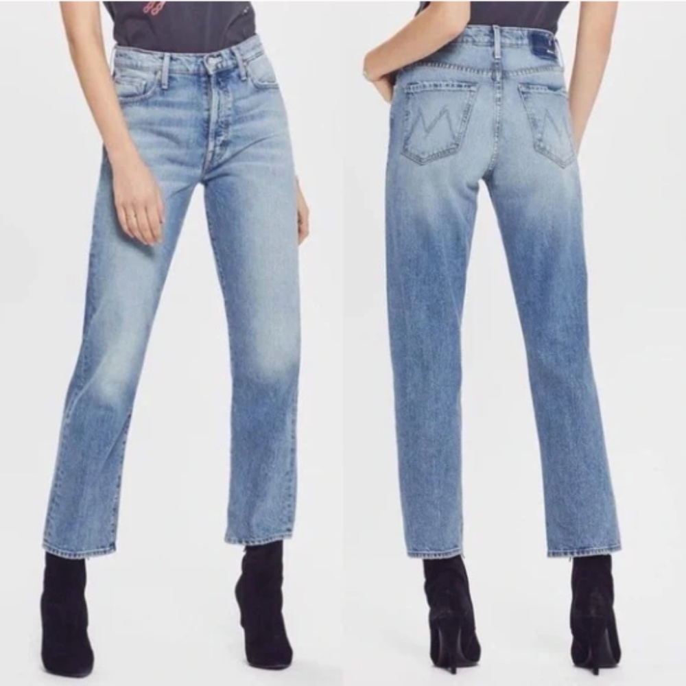 MOTHER Superior The Huffy Flood Straight Leg High Rise Jeans 23
